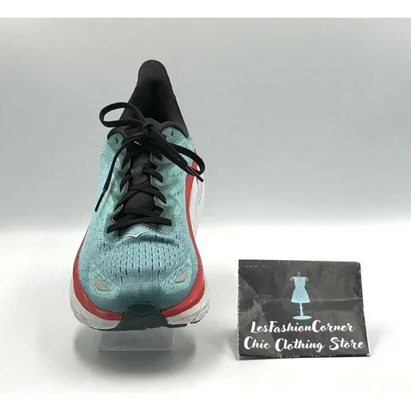 Hoka One One Men's Teal Aquarelle Clifton 8 Running Athletic Shoes Sz 11.5D 3021 - Picture 16 of 16